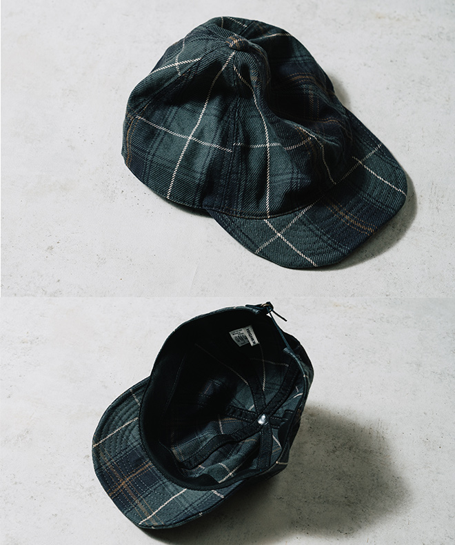 HIGHER ハイヤー HEAVY FLANNEL CHECK CAP フランネル チェック キャップ 帽子 メンズ レディース カジュアル 日本製 綿 コットン 軽い アウトドア