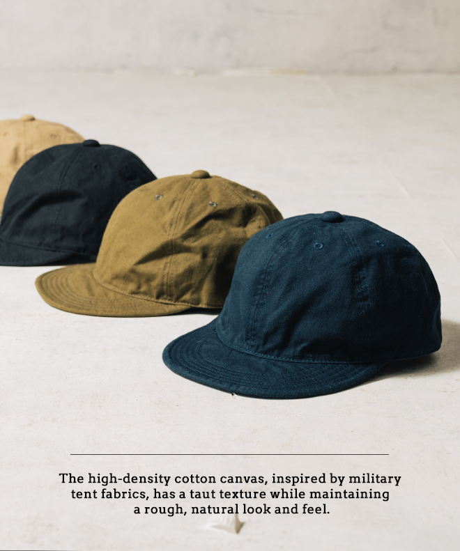 HIGHER ハイヤー MILITARY CANVAS CAP キャンバス キャップ 帽子 シンプル 無地 メンズ レディース カジュアル 日本製 綿 コットン 軽い アウトドア