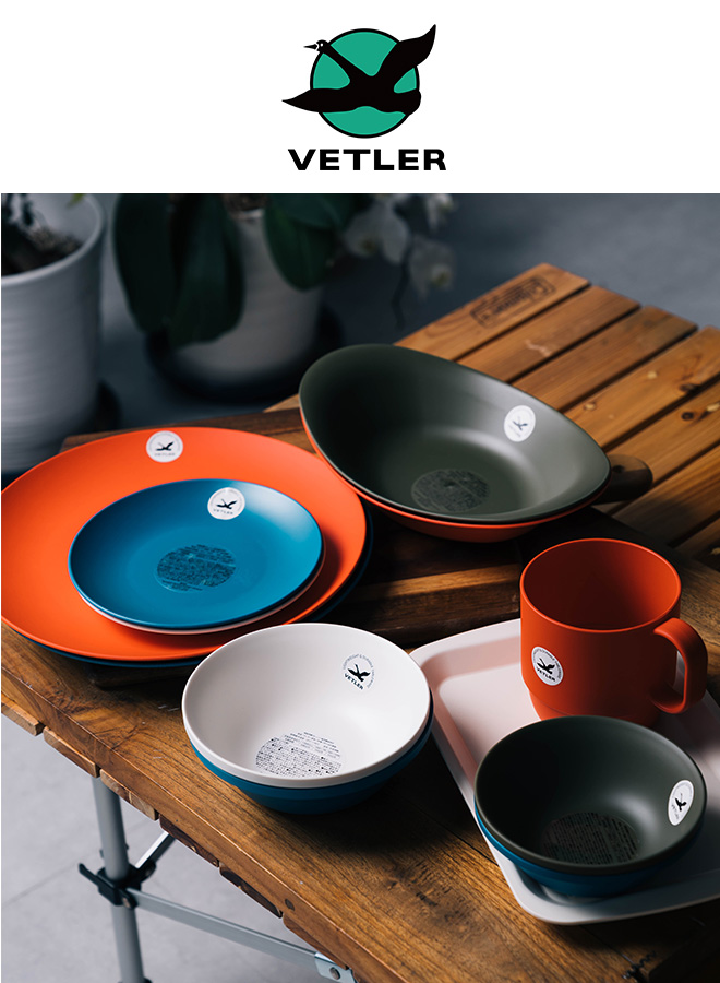VETLER ベトラー MEDIUM BOWL 電子レンジ可 食洗器可 プレート ペンプレート リサイクルプラスチック キャンプ ピクニック