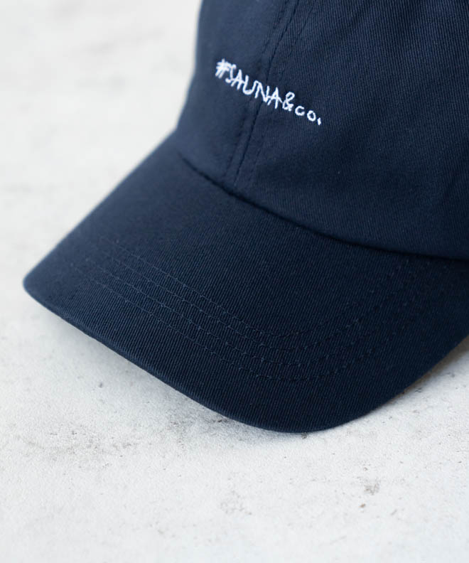 SAUNA&co. サウナアンドコー #SAUNA COTTON CAP サウナコットンキャップ 帽子 メンズ レディース シンプル 綿 コットン ロゴ