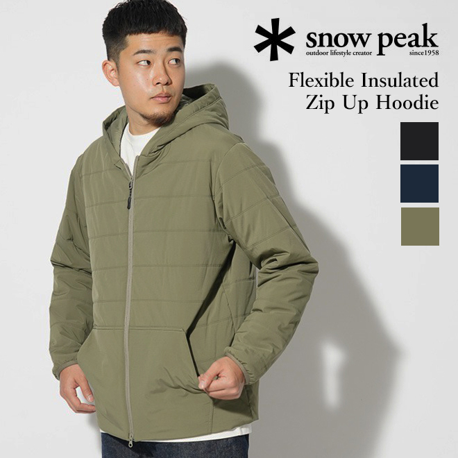 snow peak スノーピーク Flexible Insulated Zip Up Hoodie フレキシブル インサレーテッド ジップアップ フーディ