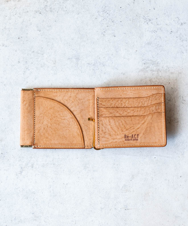 Re-ACT リアクト ALASKA LEATHER MONEY CLIP WALLET 財布 マネークリップ コンパクトウォレット