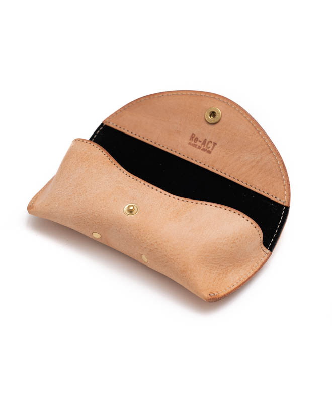 Re-ACT リアクト ALASKA LEATHER Glasses Case 眼鏡ケース アラスカレザー 本革