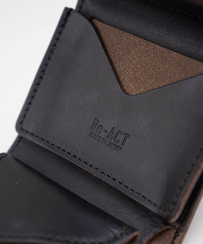 Re-ACT リアクト Chromexcel Leather Fringe Three Fold Mini Wallet クロムエクセル レザー フリンジ ミニ ウォレット