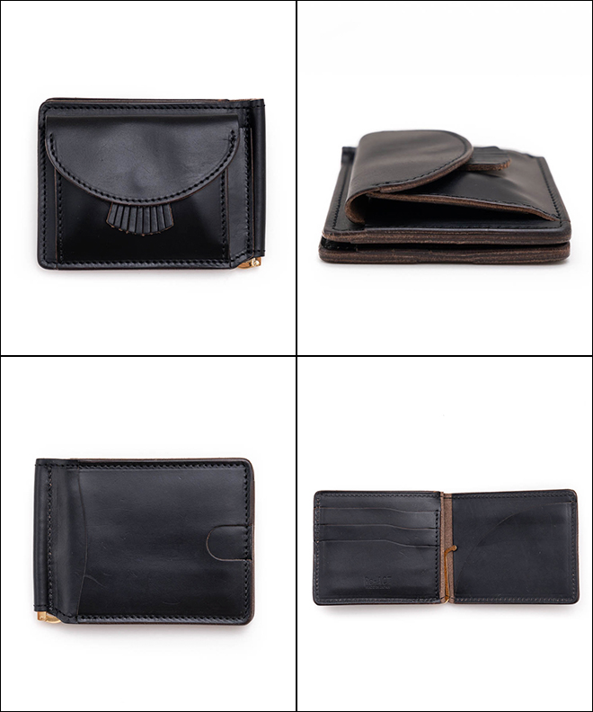 Re-ACT リアクト Chromexcel Leather Fringe Money Clip Wallet クロムエクセル レザー フリンジ マネークリップ