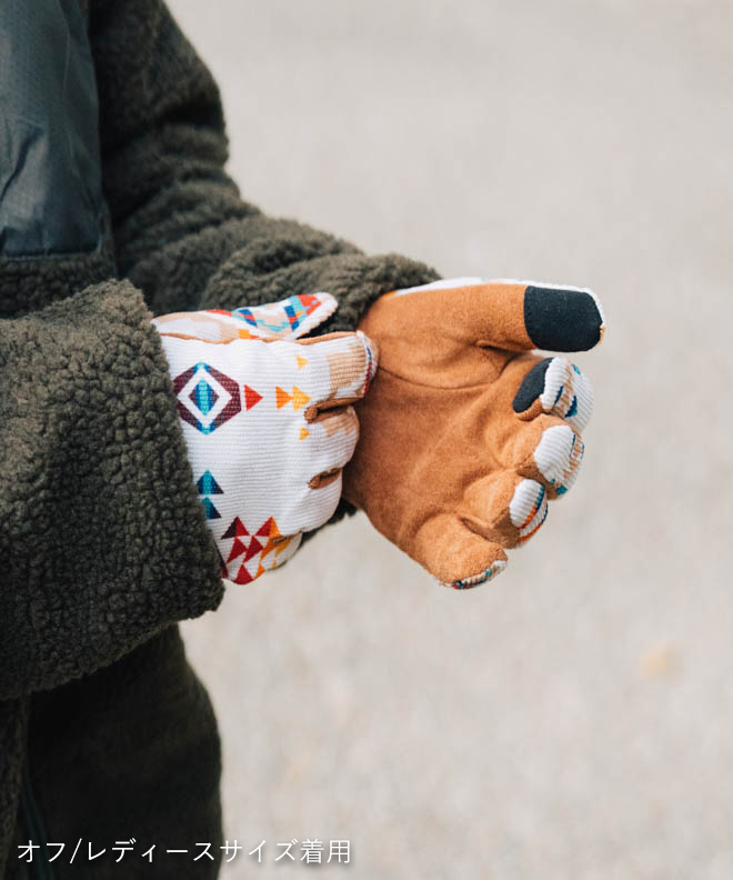 ペンドルトン ネイティブアメリカン 柄 手袋 綺麗 キャンプ アウトドア おしゃれ 秋 冬