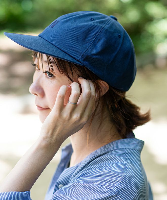 nakota ナコタ ベースボールキャップFukabori フカボリ ロゴ ツイル