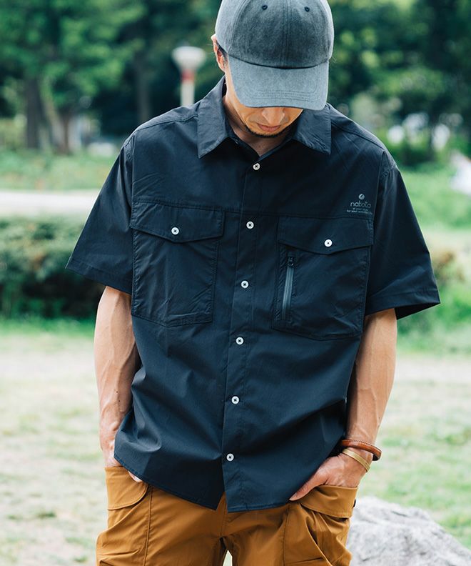 nakota ナコタトップスアクティビティライト半袖シャツ | nakota