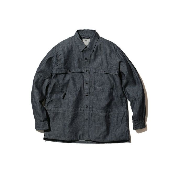 snow peak TAKIBI Light Denim Utility Shirt | nakota
