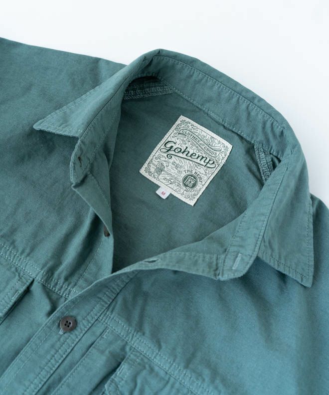 【GOHEMP】ULTIMATE WIDE SHIRTS / GOLD / M GOHEMP ULTIMATE WIDE SHIRTS | nakota